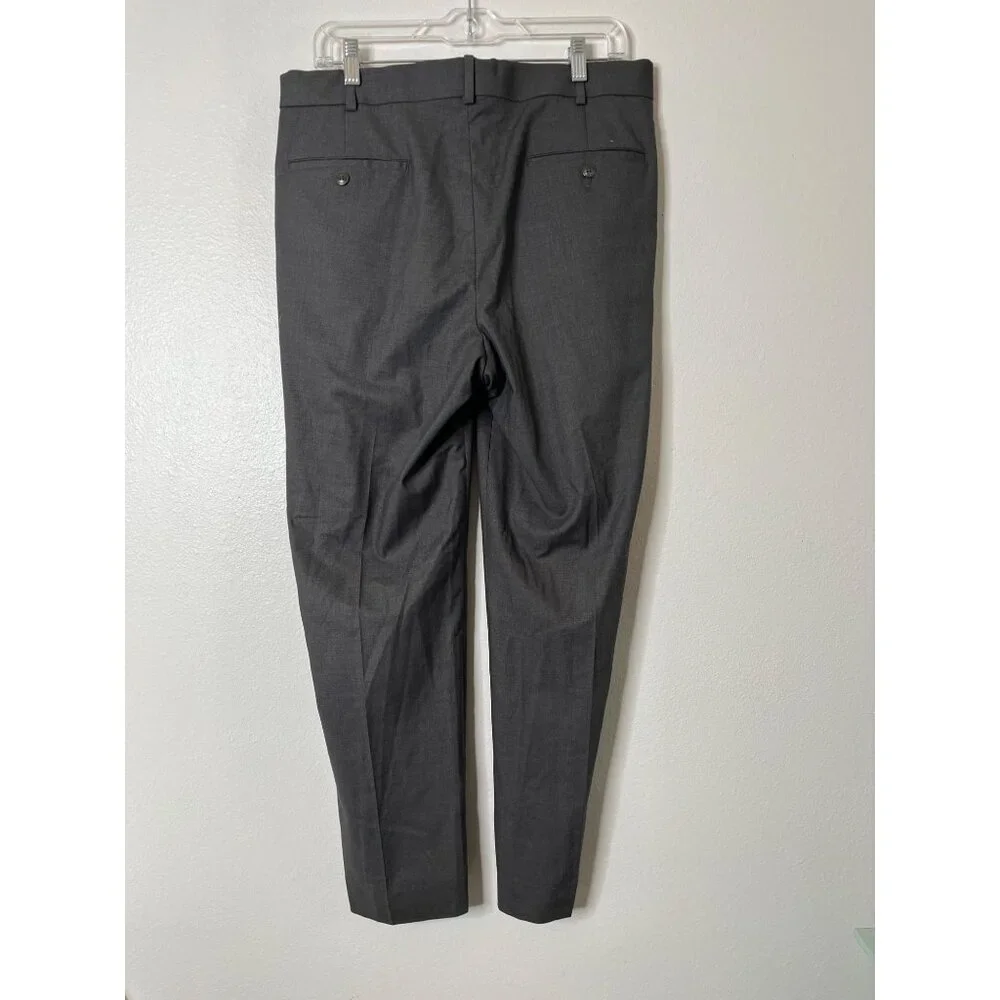 Roundtree &‎ Yorke TravelSmart Mens Dress Pants 33x30 Polyester Viscose Gray